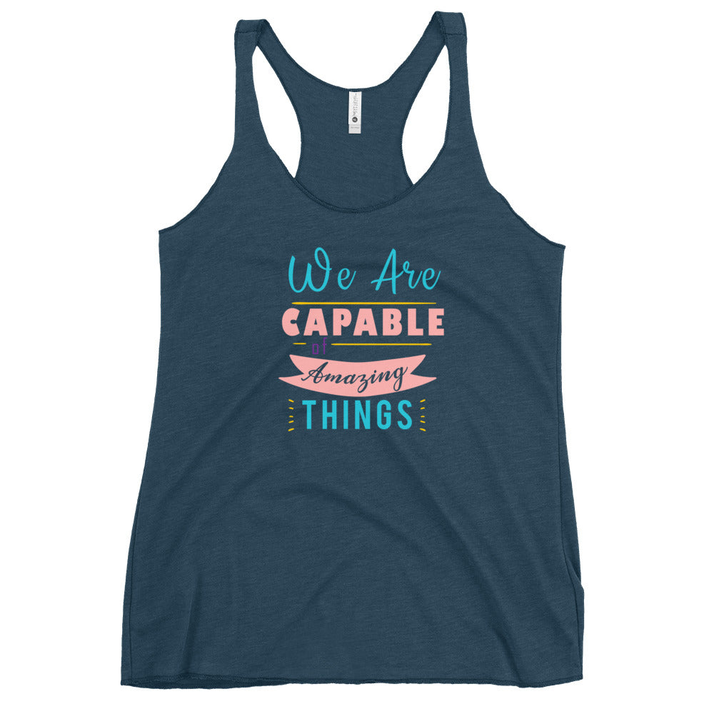We are Capable Racerback Tank