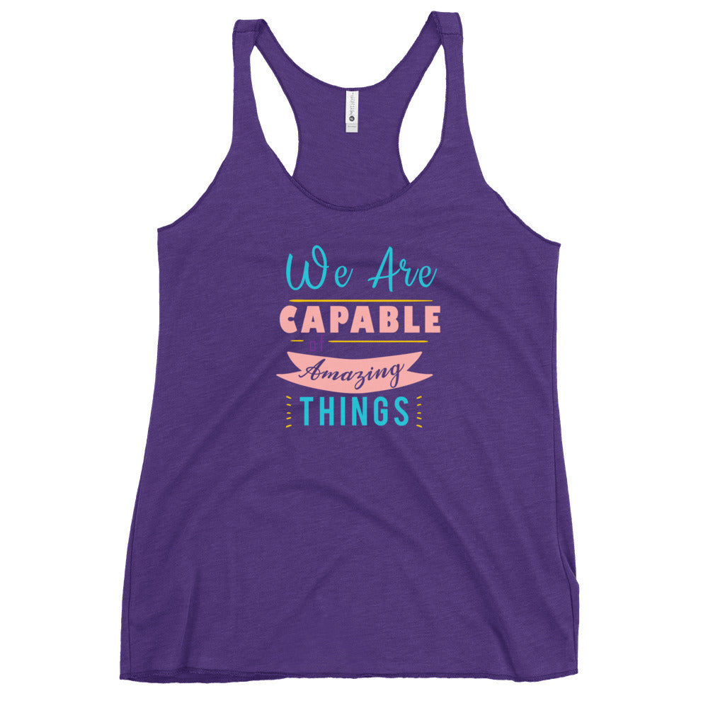 We are Capable Racerback Tank