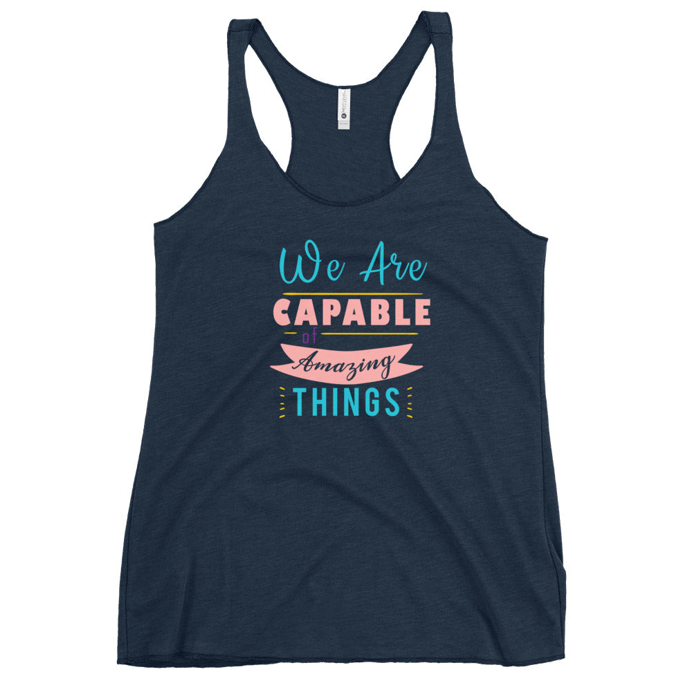 We are Capable Racerback Tank
