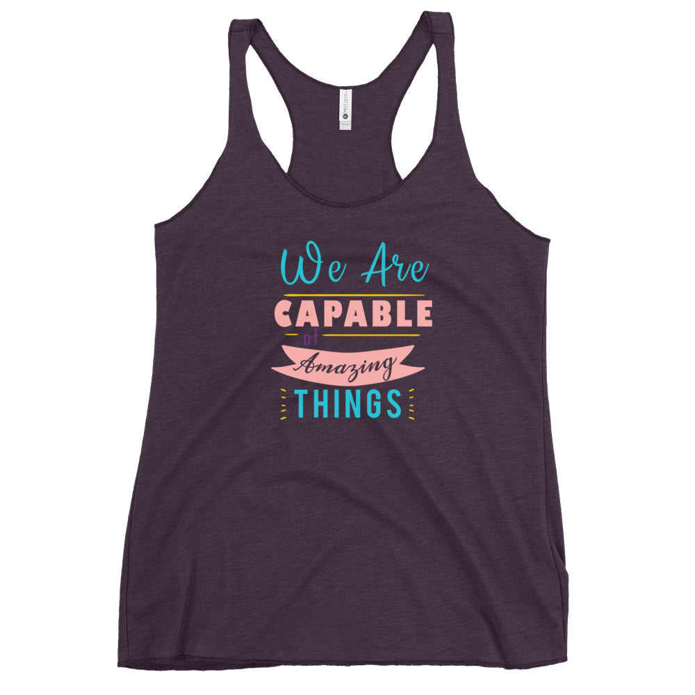 We are Capable Racerback Tank